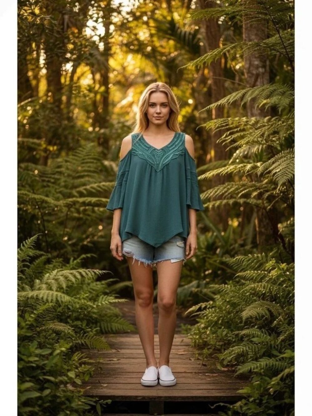 Democracy Cold Shoulder Summer Top